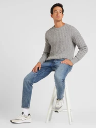 TOMMY HILFIGER Pullover 'Classic' graumeliert