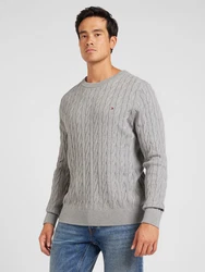 TOMMY HILFIGER Pullover 'Classic' graumeliert