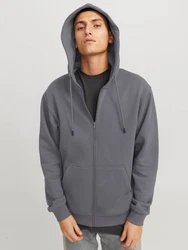 JACK & JONES Sweatjacke JJEBradley basaltgrau