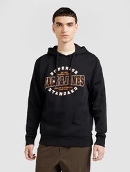 JACK & JONES Sweatshirt orange/schwarz/wei