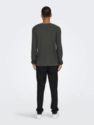 ONLY & SONS Rundhalspullover ONSEric (1-tlg) dunkelgrau