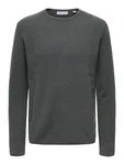 ONLY & SONS Rundhalspullover ONSEric (1-tlg) dunkelgrau