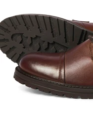 JACK & JONES Schnürboots 'JFWDexter' pueblo/dunkelbraun