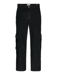 JACK & JONES Hose Cargohose schwarz