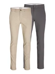 JACK & JONES Hose 'Macro Dave' graphit/greige JACK & JONES Hose 'Macro Dave' graphit/greige
