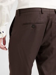 Jack & Jones Bügelfaltenhose Solaris dunkelbraun