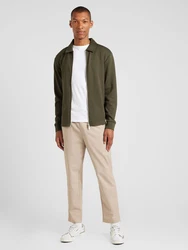 SELECTED HOMME Sweatjacke 'SLHEMANUEL SOFT FULL ZIP SWEAT NOOS' tanne