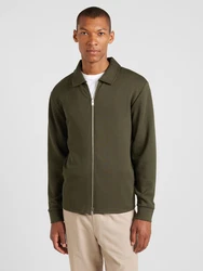 SELECTED HOMME Sweatjacke 'SLHEMANUEL SOFT FULL ZIP SWEAT NOOS' tanne