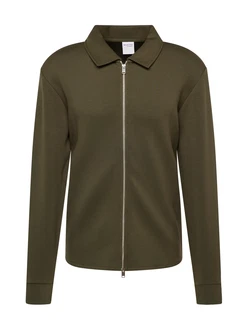 SELECTED HOMME Sweatjacke 'SLHEMANUEL SOFT FULL ZIP SWEAT NOOS' tanne