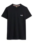 Superdry Rundhalsshirt ESSENTIAL CONTRAST EMB TEE schwarz/weiß