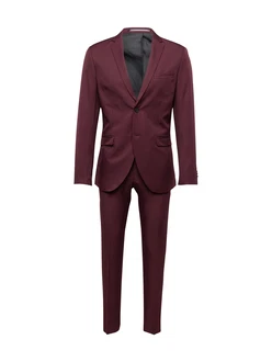 JACK & JONES Anzug JPRCOSTA weinrot