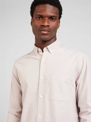 ONLY & SONS Langarmhemd ONSALVARO SLIM LS OXFORD SHIRT NOOS beige