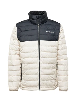 COLUMBIA Outdoorjacke 'Powder Lite II' hellgrau/schwarz COLUMBIA Outdoorjacke 'Powder Lite II' hellgrau/schwarz