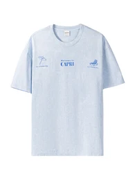 T-Shirt blau / hellblau