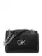 Calvin Klein Torba za na rame  crna / srebro