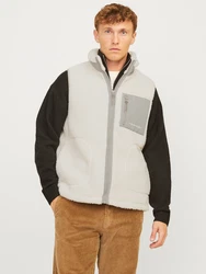 Jack & Jones Weste JORVESTERBRO stone/offwhite
