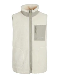Jack & Jones Weste JORVESTERBRO stone/offwhite
