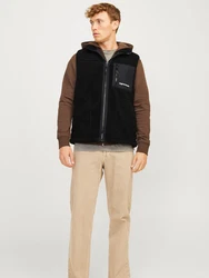Jack & Jones Weste JORVESTERBRO schwarz/weiß
