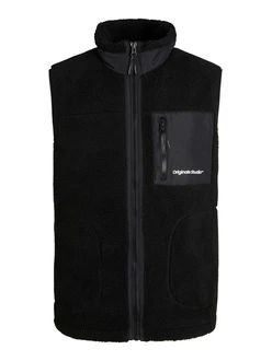Jack & Jones Weste JORVESTERBRO schwarz/weiß