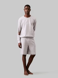 Calvin Klein Underwear Pyjamashorts grau/weiß