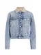 Calvin Klein Jeans Prehodna jakna  kremna / svetlo modra