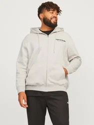 Jack & Jones Plus Sweatshirt 'JORVesterbro' beige/schwarz