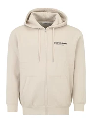 Jack & Jones Plus Sweatshirt 'JORVesterbro' beige/schwarz