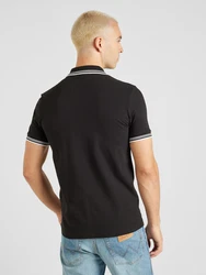 BOSS Poloshirt 'Paul' schwarz/weiß