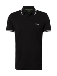 BOSS Poloshirt 'Paul' schwarz/weiß
