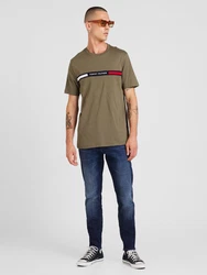 TOMMY HILFIGER T-Shirt marine/oliv/rot/weiß