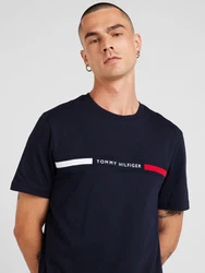 TOMMY HILFIGER T-Shirt marineblau/rot/weiß