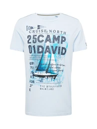 T-Shirt blau / hellblau / wei