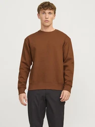 JACK & JONES Sweatshirt JJESTAR BASIC (4012) cognac
