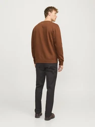 JACK & JONES Sweatshirt JJESTAR BASIC (4012) cognac