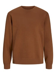 JACK & JONES Sweatshirt JJESTAR BASIC (4012) cognac