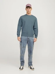 JACK & JONES Sweatshirt JJESTAR BASIC (4012) rauchblau