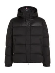 Tommy Hilfiger Jacke MIX DOWN HOODED PUFFER JACKET mit abnehmbarer Kapuze schwarz
