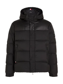 Tommy Hilfiger Jacke MIX DOWN HOODED PUFFER JACKET mit abnehmbarer Kapuze