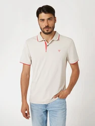 GUESS Poloshirt creme/rot