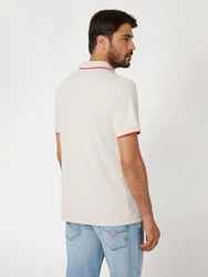 GUESS Poloshirt creme/rot