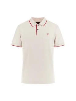 GUESS Poloshirt creme/rot
