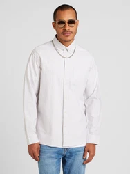 SELECTED HOMME Langarmhemd Rick (1-tlg) kitt/wei