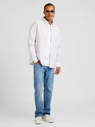 SELECTED HOMME Langarmhemd Rick (1-tlg) kitt/wei