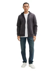 TOM TAILOR Sweatjacke anthrazit
