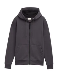 TOM TAILOR Sweatjacke anthrazit