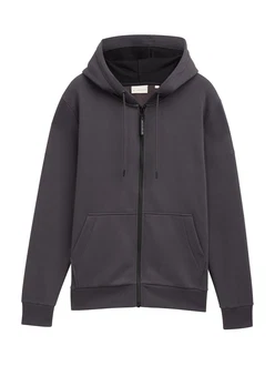 TOM TAILOR Sweatjacke anthrazit