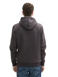TOM TAILOR Sweatshirt Hoodie mit Print (1043292) hellblau/dunkelgrau/weiß