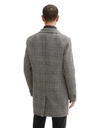TOM TAILOR Mantel Outdoorjacke ecru / grau / schwarz