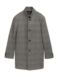 TOM TAILOR Mantel Outdoorjacke ecru / grau / schwarz