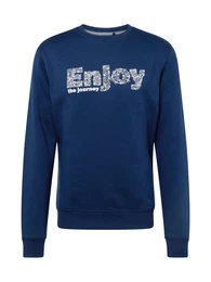 Sweatshirt blau / wei